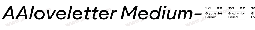 AAloveletter Medium字体转换